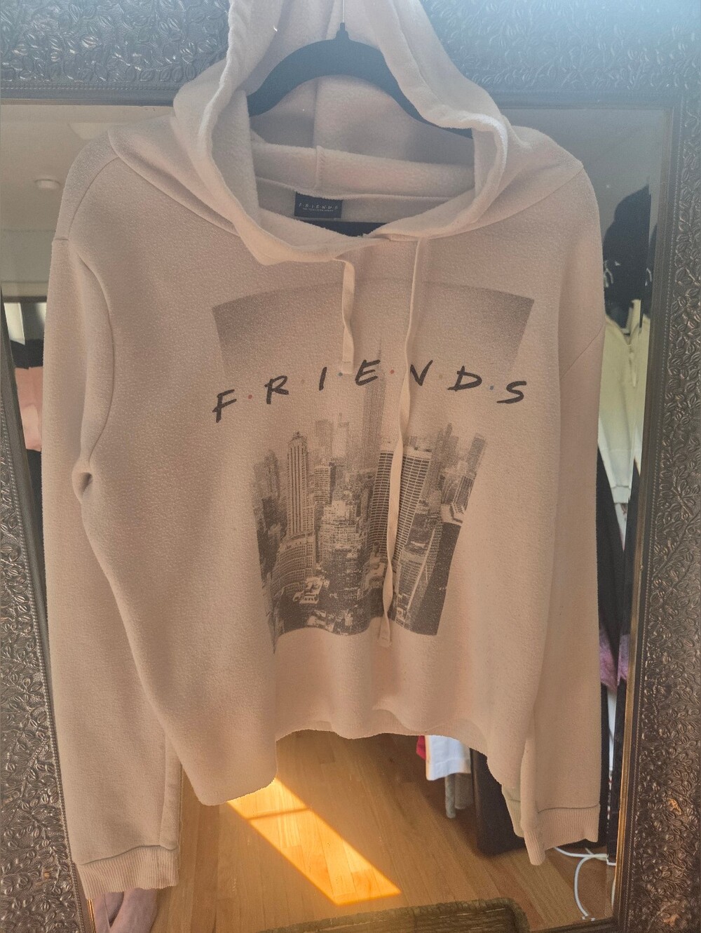 Friends Graphic White Hoodie